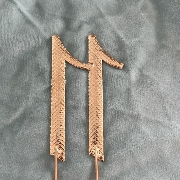 Gold Cake Topper with Rhinestones - Picture 7 of 7